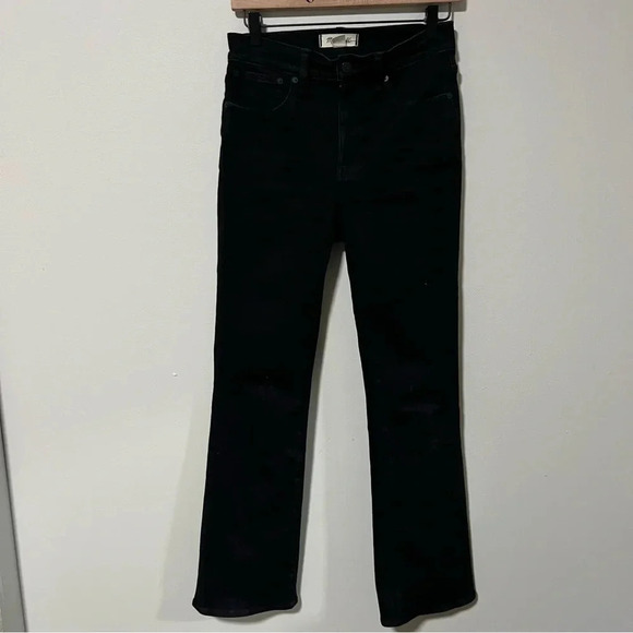 Madewell Kick Out Crop Jeans Black 26 Tall - Picture 7 of 11